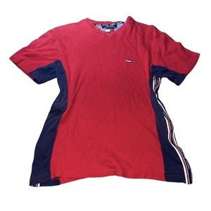 Y2k Tommy Hilfiger Side Striped Shirt  Size Med